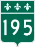 Route 195 marker