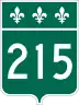 Route 215 marker