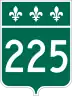 Route 225 marker