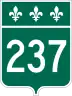 Route 237 marker