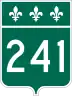 Route 241 marker