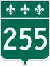 Route 255 marker