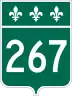 Route 267 marker