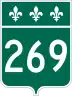 Route 269 marker