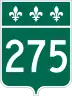 Route 275 marker