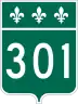 Route 301 marker