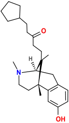 Chemical structure of quadazocine.