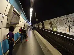 One of two line B platforms