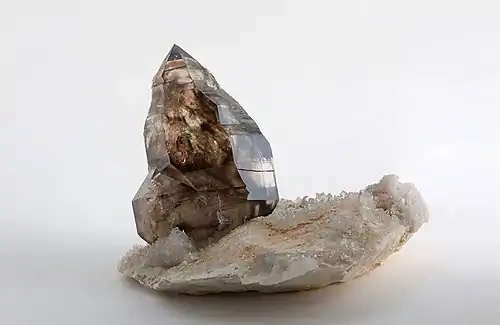 Image 2Smoky quartz, by JJ Harrison (from Wikipedia:Featured pictures/Sciences/Geology)