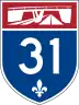 Autoroute 31 marker