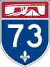 Autoroute 73 marker