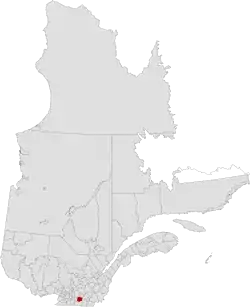 Location of La Haute-Yamaska