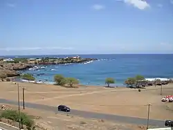 View of the headland of Ponta Temerosa from Quebra Canela