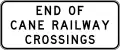 (W5-Q02) End of Cane Railway Crossings (Used in Queensland)