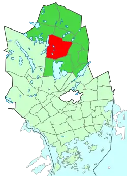 Location of Röylä within Espoo