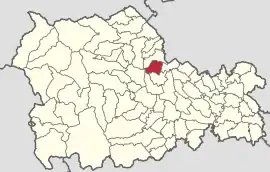 Location in Neamț County