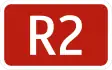 Expressway R2 shield}}