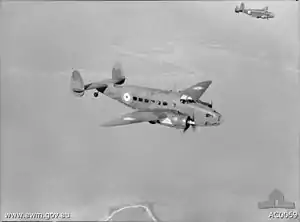 Two Hudson aircraft from No. 13 Squadron near Darwin in 1940