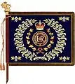 The regimental colour of 1st Battalion, The Royal Canadian Regiment.