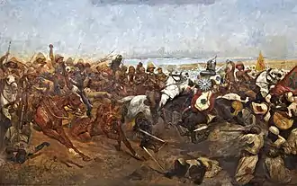 Woodville's The Charge of the 21st Lancers at the Battle of Omdurman, 2 September 1898; 1898.