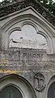 Detail of the bas relief illustration of the Rhone from the memorial in Southampton Old Cemetery