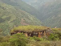 A large rock in the Lonya Grande District