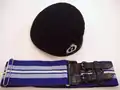 Midnight Blue beret with silver cap badge, (Officers being easily distinguished by their gilt cap badge), and ROC stable belt.