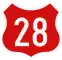 National Road 28 shield}}