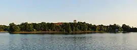 Lebăda hotel in Pantelimon, on an island on Lake Pantelimon