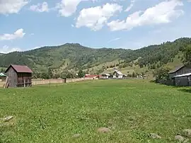 Crucea commune in Suceava County, Bukovina, northeastern Romania in 2021