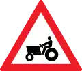 Tractors crossing