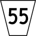 Greater Sudbury Municipal Road 55 marker