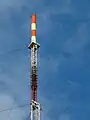 Main mast, top antenna is TVP2 at 313 m (1,026.90 ft); lower antenna is TVP1 at 282 m (925.20 ft)