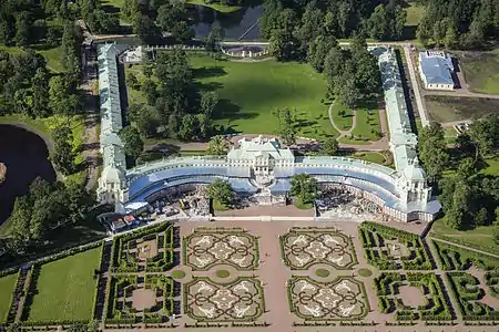 Gardens of the Grand Menshikov Palace in Oranienbaum (1710–1727)