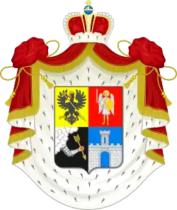 Coat of arms of the princes of the Dolgorukov family.