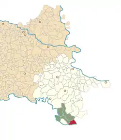 Location of Račinovci