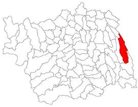 Location in Bacău County