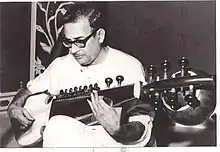 Radhika with sarod