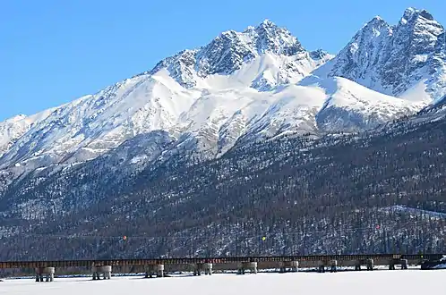 From bridge over Knik River