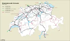 Swiss railway network