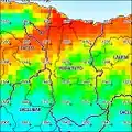 Annual rainfall (2000)