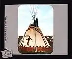 Siksika rainbow tipi, Montana, by McClintock