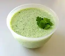 Cucumber raita with mint