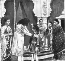 Image 22A scene from Raja Harishchandra (1913) – credited as the first full-length Indian motion picture. (from Film industry)