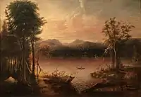 The Canoe (between 1880 and 1890) by Ralph Blakelock