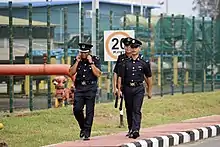 M16 armed policemen