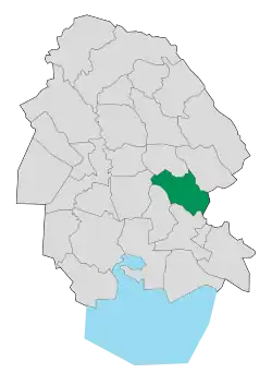 Location of Ramhormoz County in Khuzestan province