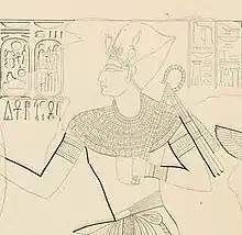 Detail of Ramesses X   a sketch of KV18 by Karl Richard Lepsius