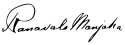 Ranavalona II's signature