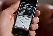 Image 19A user consulting a mapping app on a phone (from Smartphone)